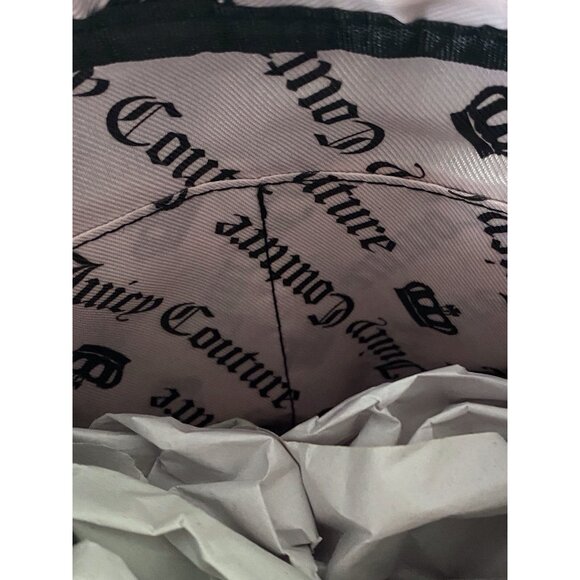 Juicy Couture The Key To Juicy Satchel Crossbody Liquorice Velvet Charm NEW - Picture 16 of 16